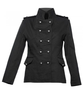 Women Gothic Coat SteamPunk Black Long Sleeve Thick Swallowtail Coat